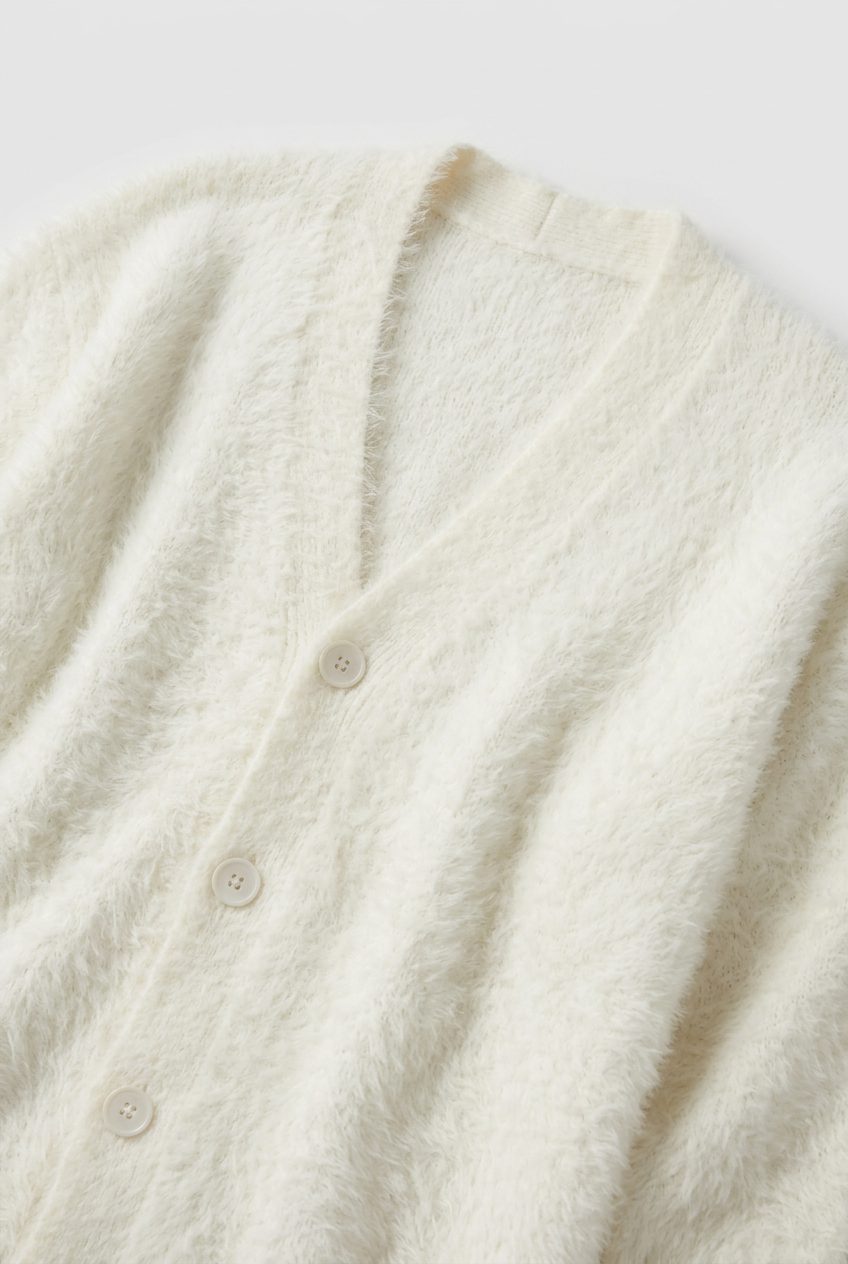 Janou | Knit Button-Down Cardigan with V-Neck for Women