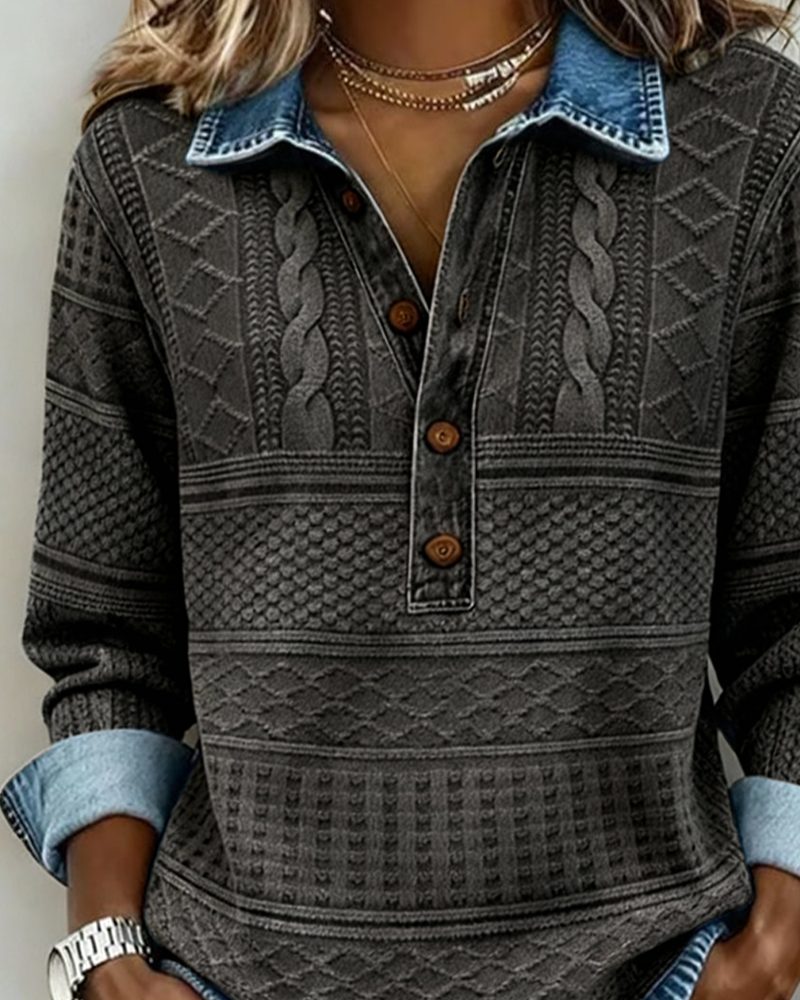 Kayla | Cable Knit Sweater with Long Sleeves for Women