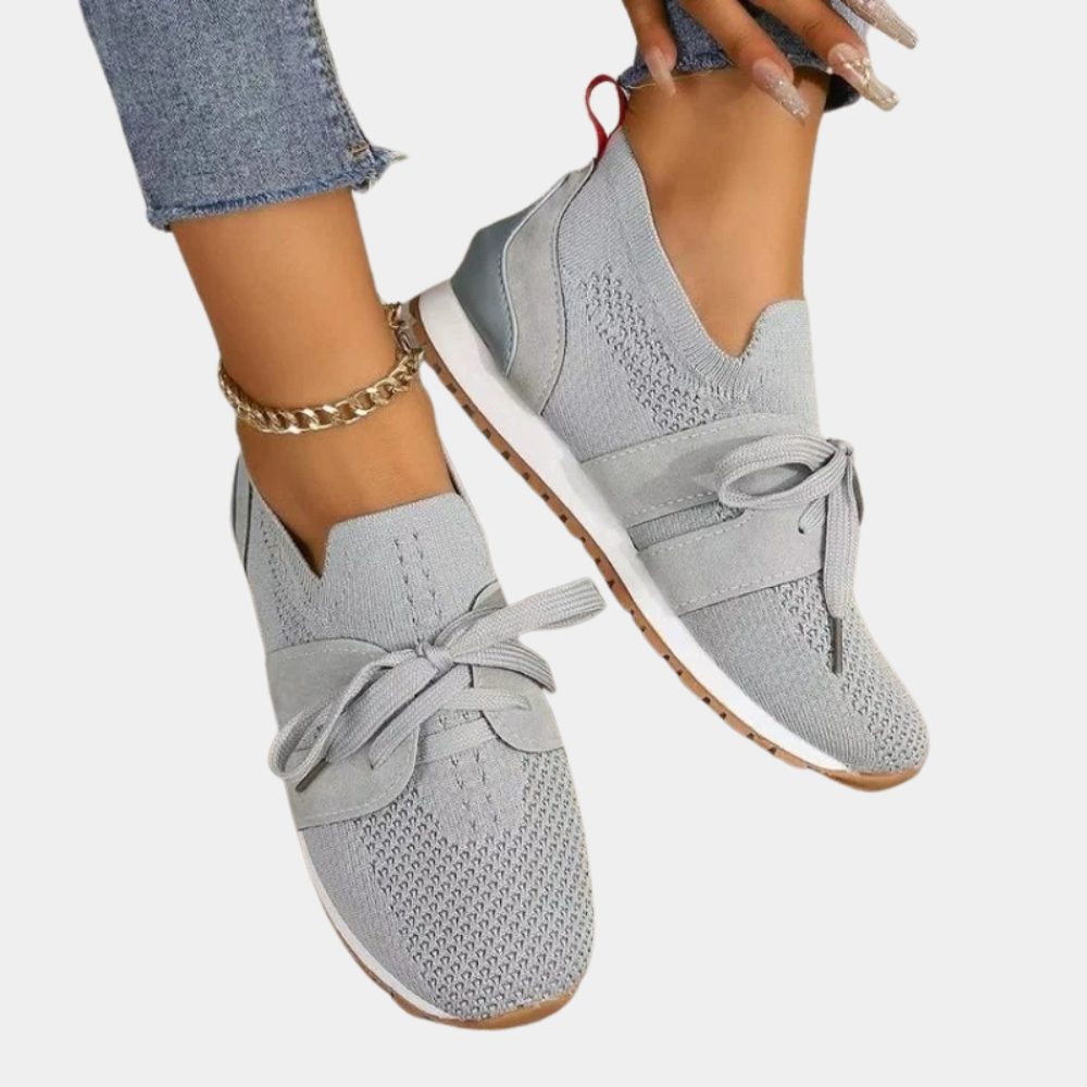 Kristina | Woven Lace-Up Sneakers for Women