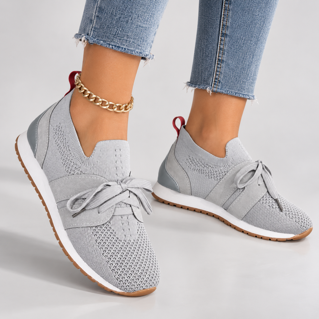 Kristina | Woven Lace-Up Sneakers for Women