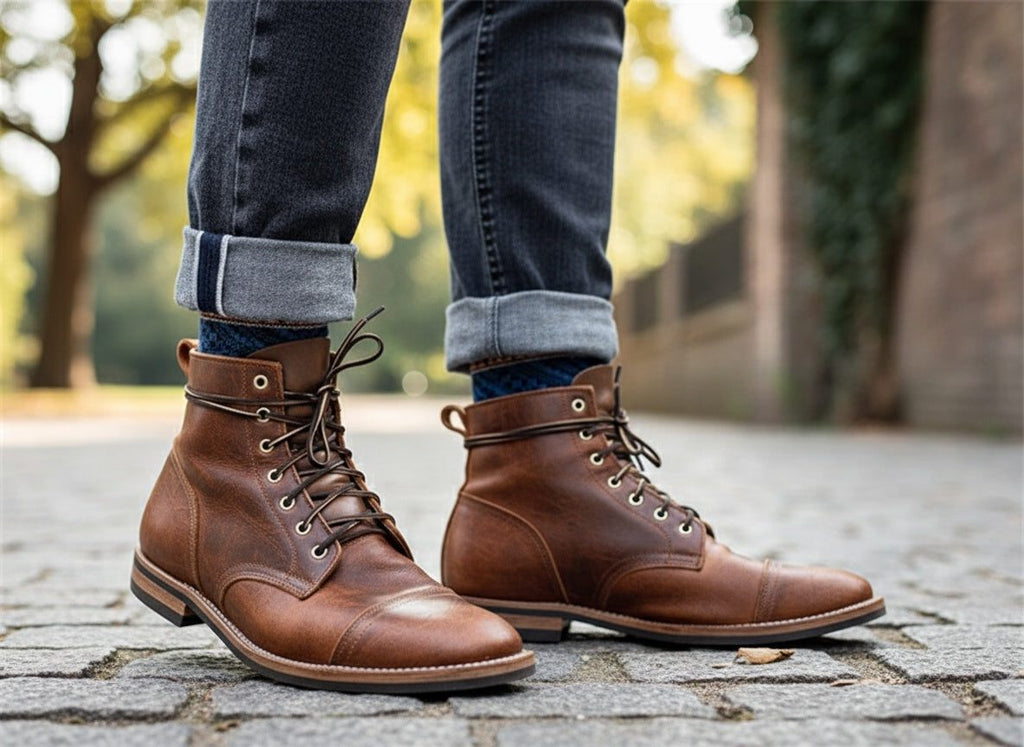 Lace-Up Ankle Boots for Men