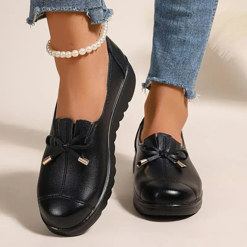 Chiarina | Leather Lace-Up Loafers for Women