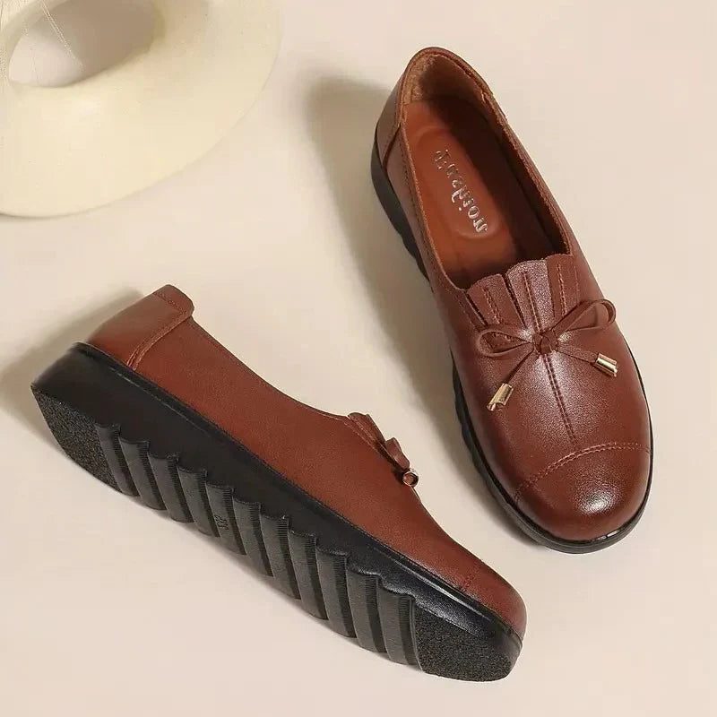 Chiarina | Leather Lace-Up Loafers for Women