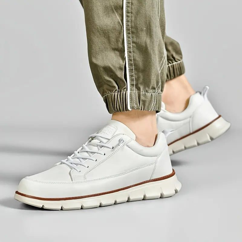 Lace-Up Leather Sneakers for Men