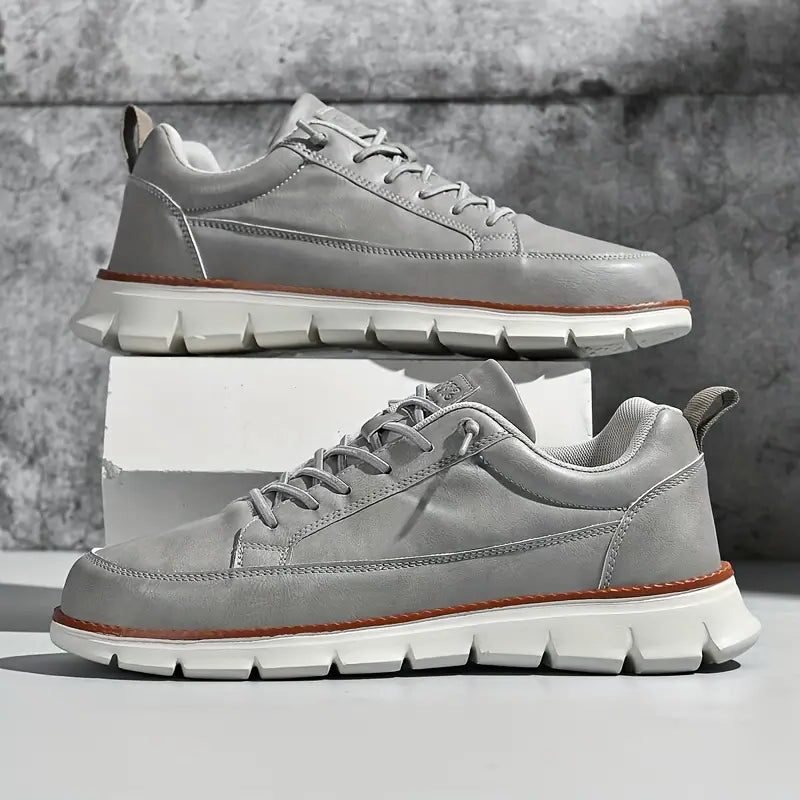 Lace-Up Leather Sneakers for Men
