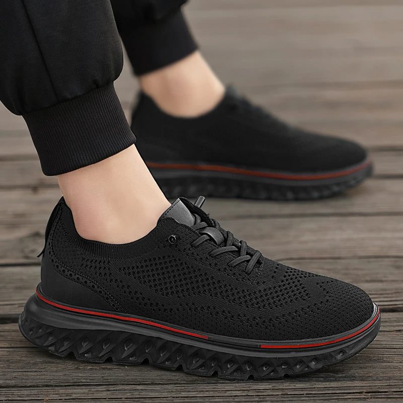 Lace-Up Mesh Performance Sneakers for Men