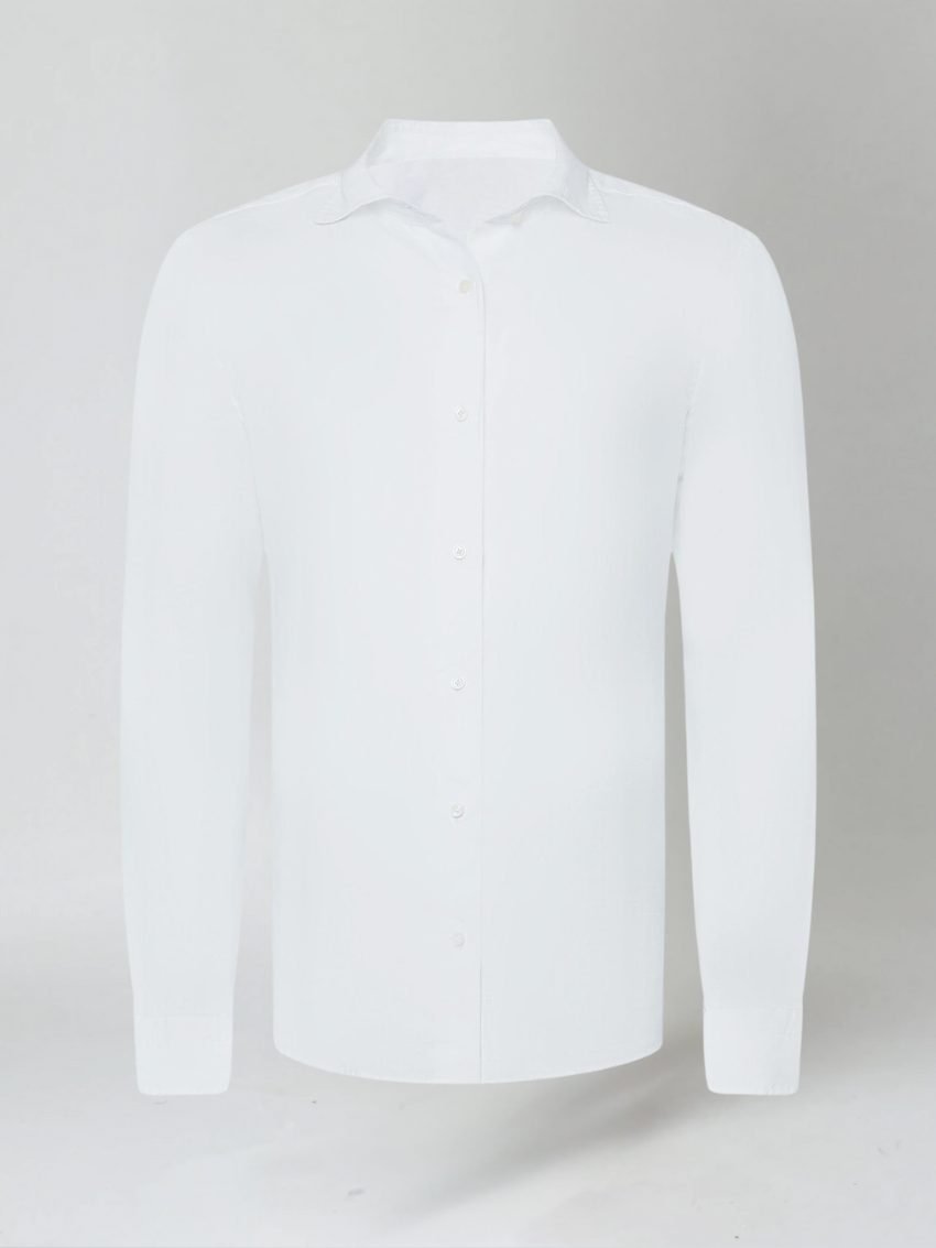 Lapel Collar Linen Long Sleeve Shirt for Men