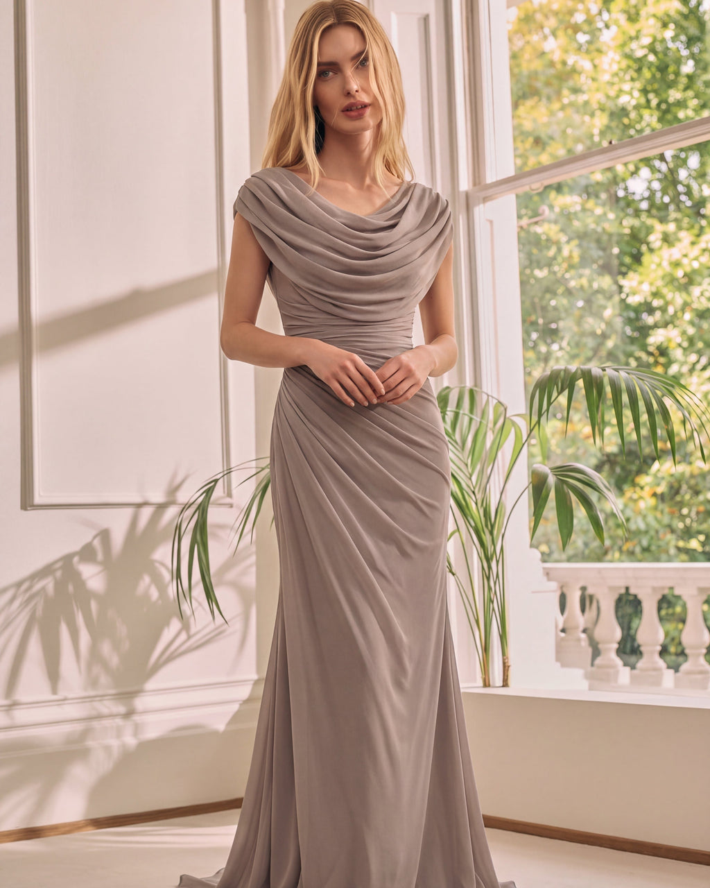 Lara | Maxi Dress with Cowl Neck for Women