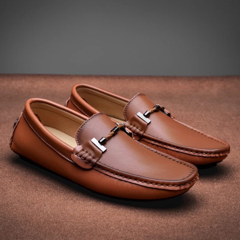 Leather Loafer Slip-Ons for Men