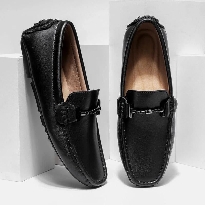 Leather Loafer Slip-Ons for Men