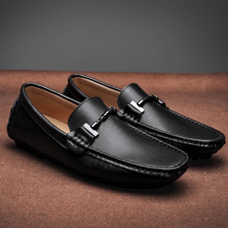 Leather Loafer Slip-Ons for Men