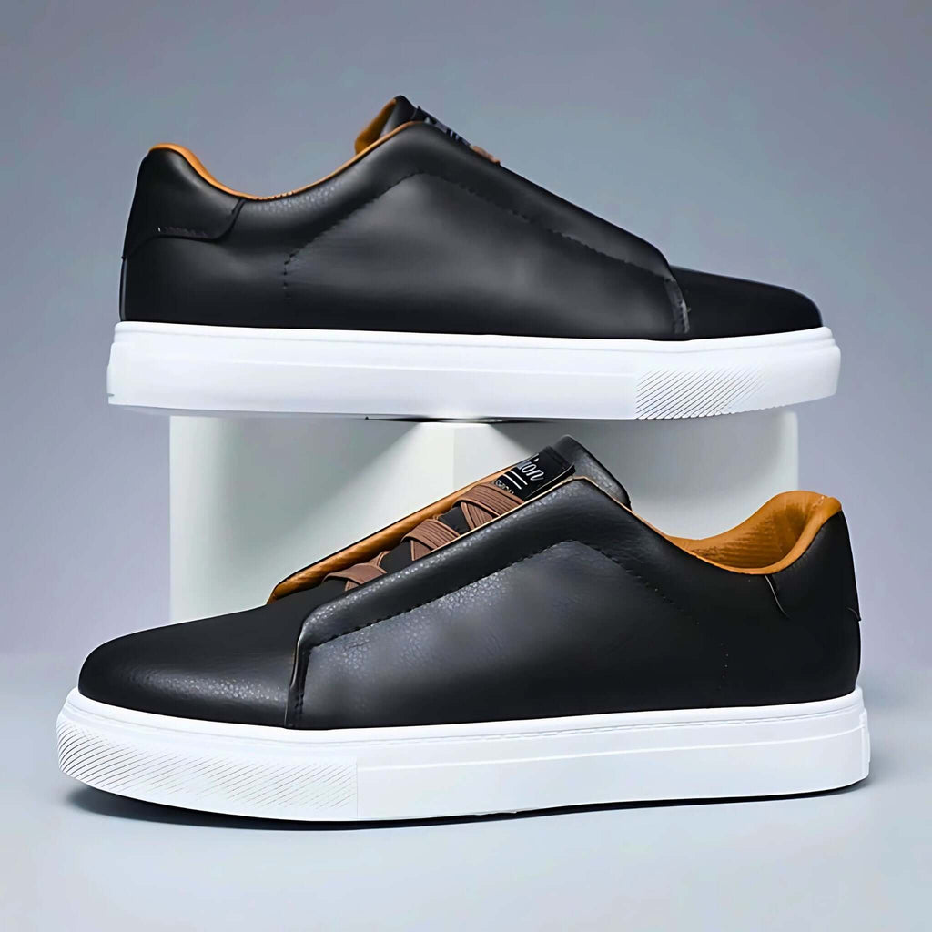 Unisex Low-Top Lace-Up Sneakers, Contrast Rubber Sole