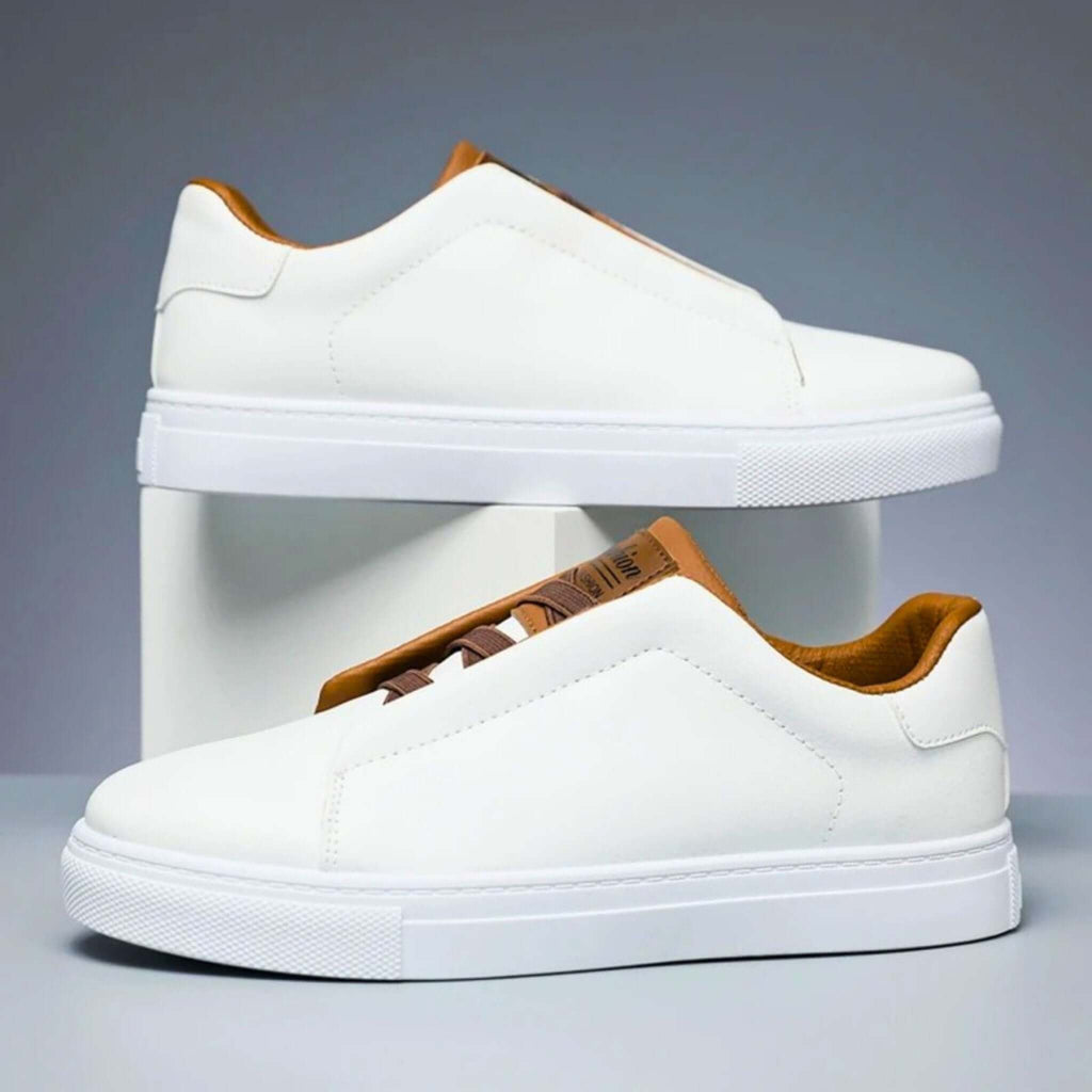 Unisex Low-Top Lace-Up Sneakers, Contrast Rubber Sole