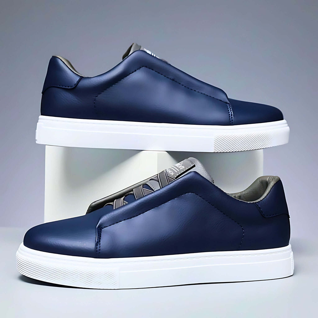 Unisex Low-Top Lace-Up Sneakers, Contrast Rubber Sole