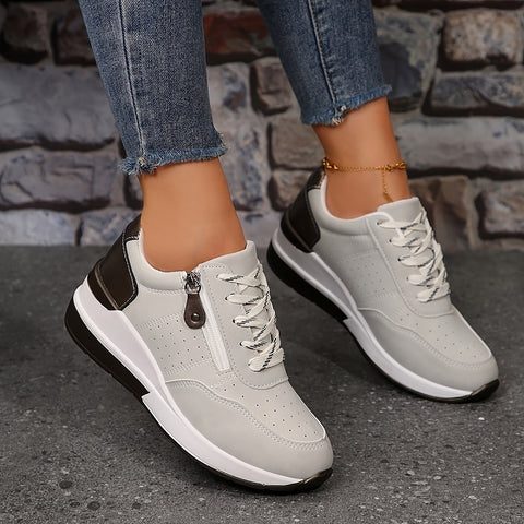 Lena | Platform Lace-Up Sneakers for Women