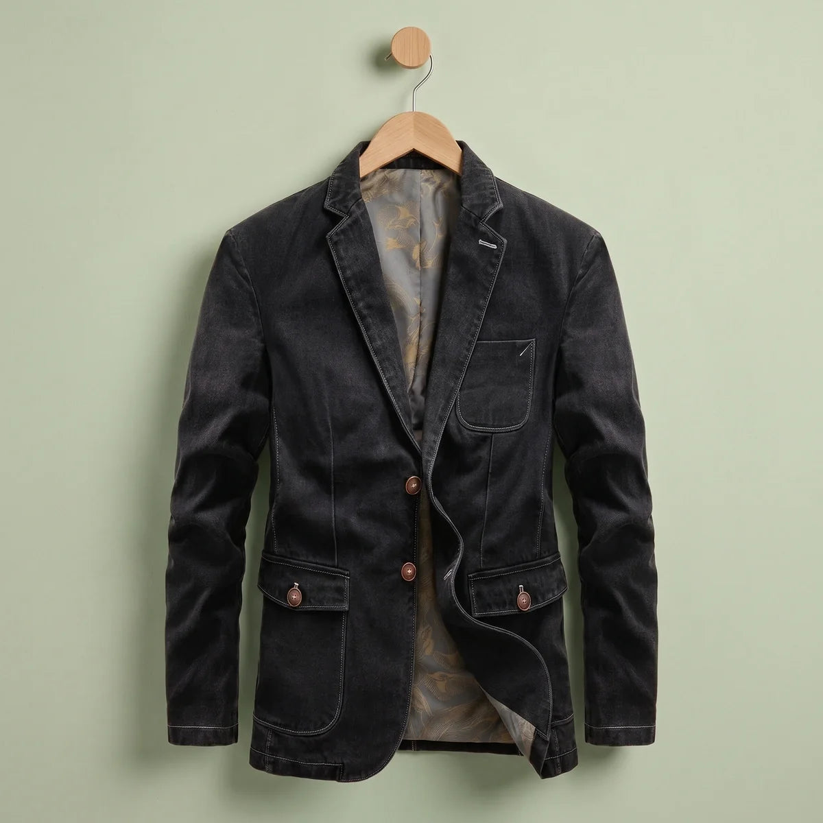 Lennox Double Breasted Denim Blazer