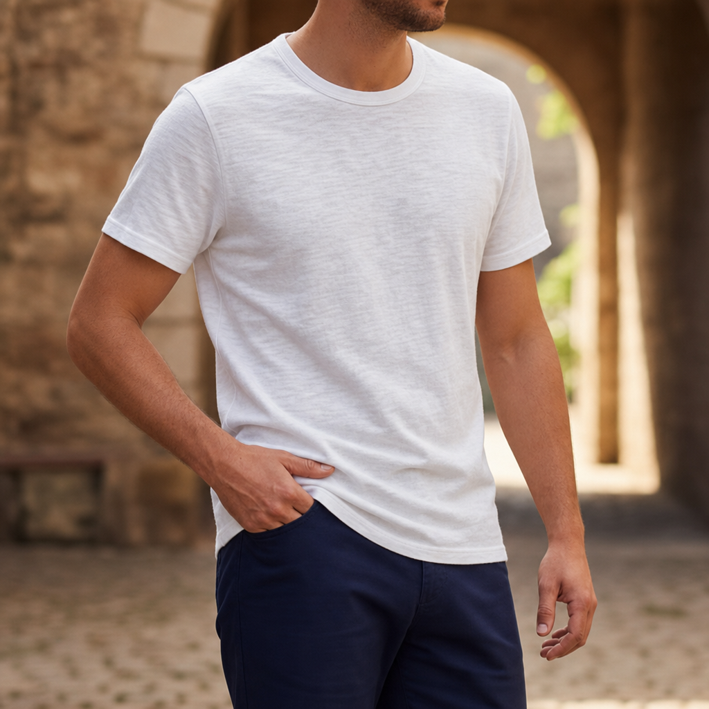 Leros Vintage Cotton T-Shirt