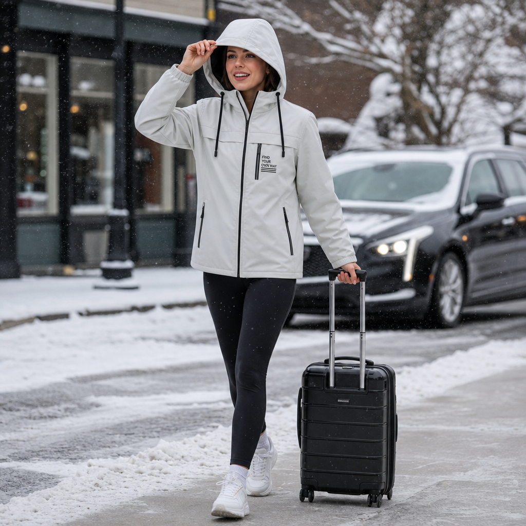 Trailhaven – Fleece-Lined Detachable Hood Windbreaker