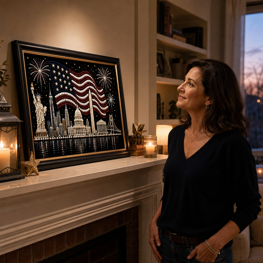 Starweave – 5D Pearl Bead American Flag Art Kit
