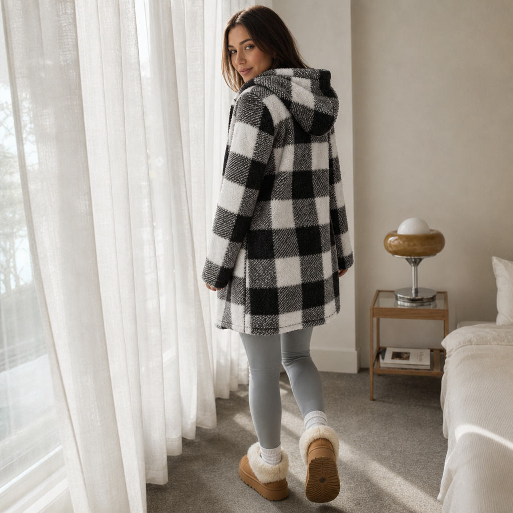 Checkhaven – Buffalo Check Hooded Zip Jacket