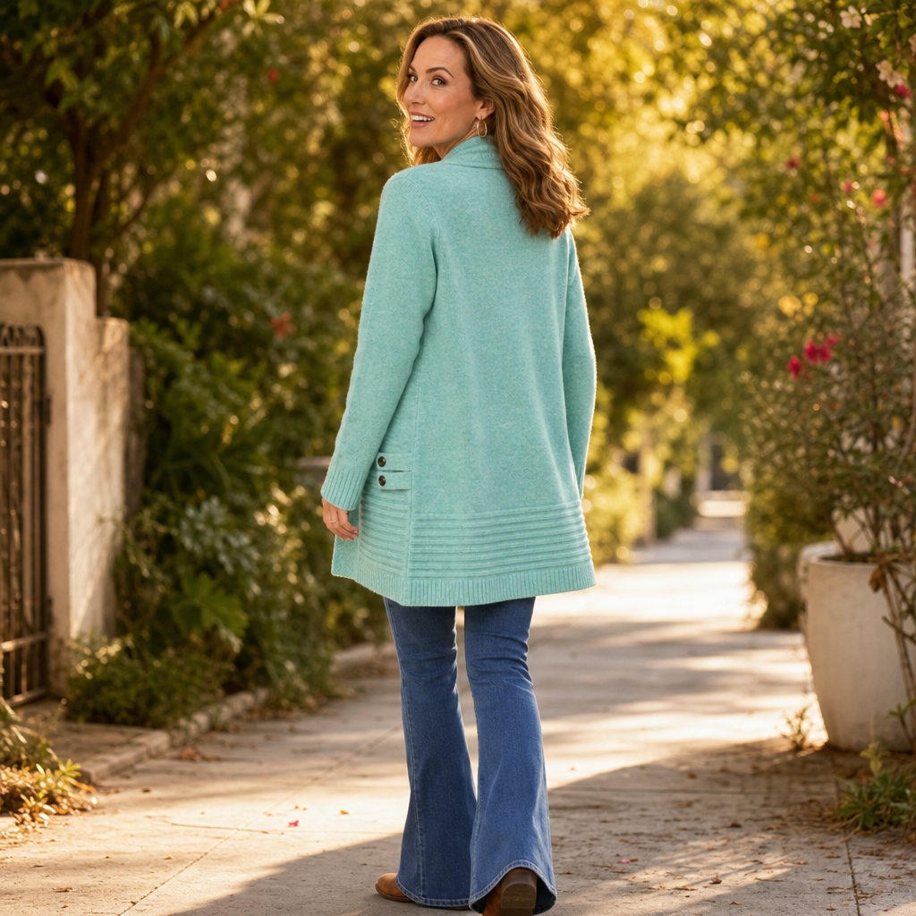 Everdrape – Textured Shawl Collar Wool-Blend Cardigan