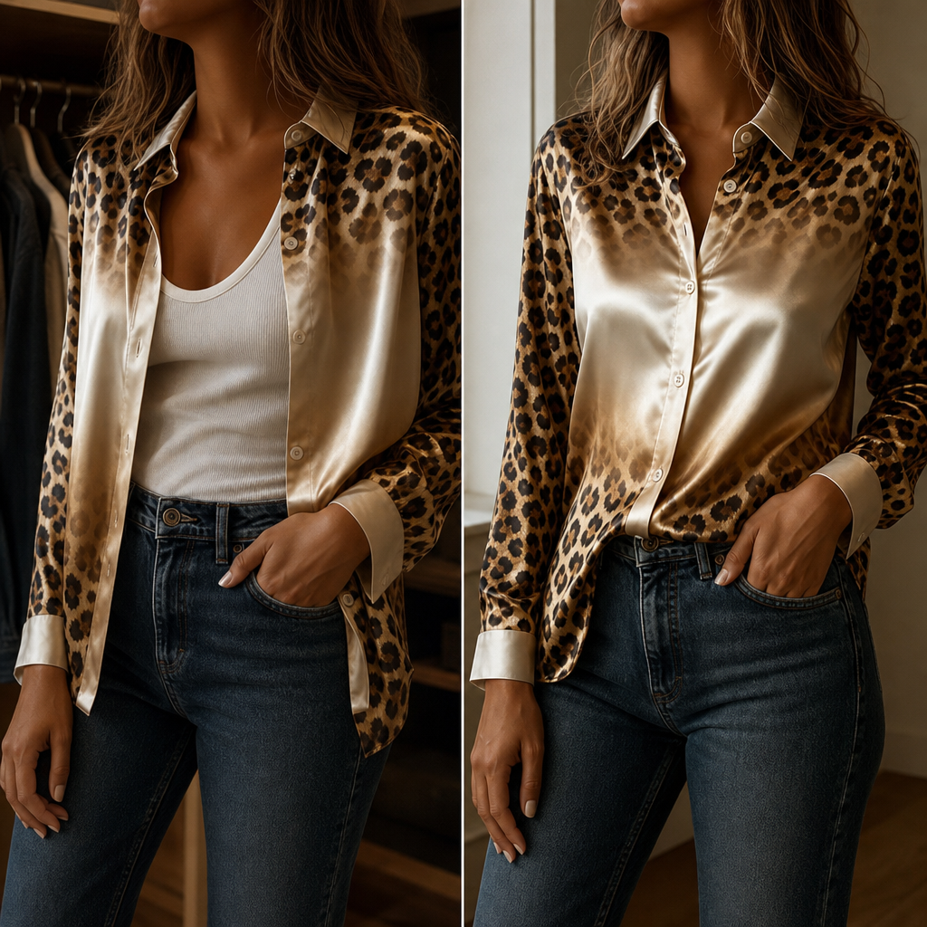Ombré Muse – Ombré Leopard-Print Shirt