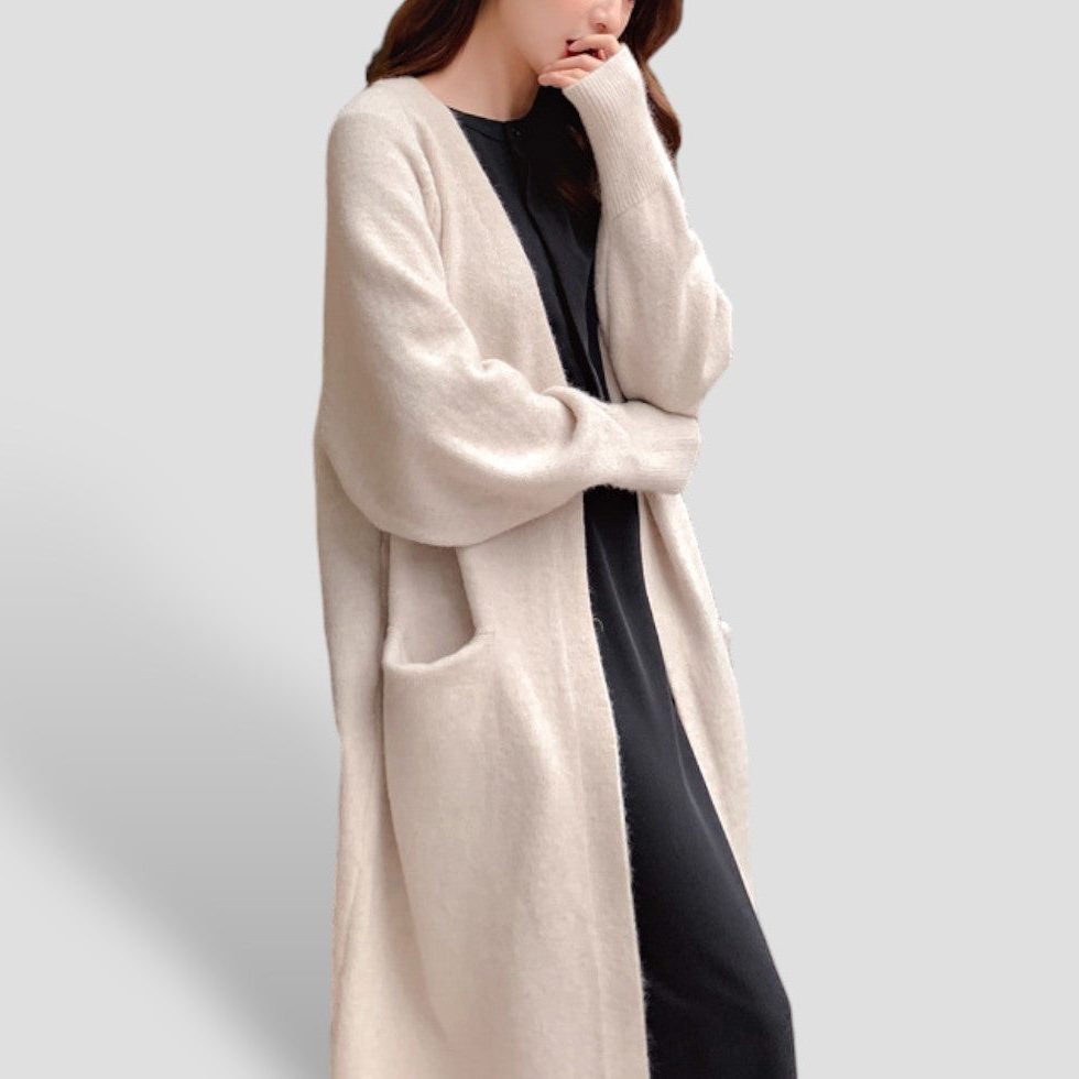 Hannah | Longline Open Front Cardigan for Women