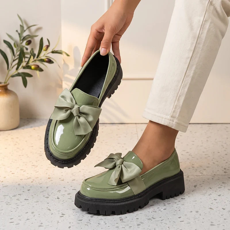 Babette Platform Bow Loafers