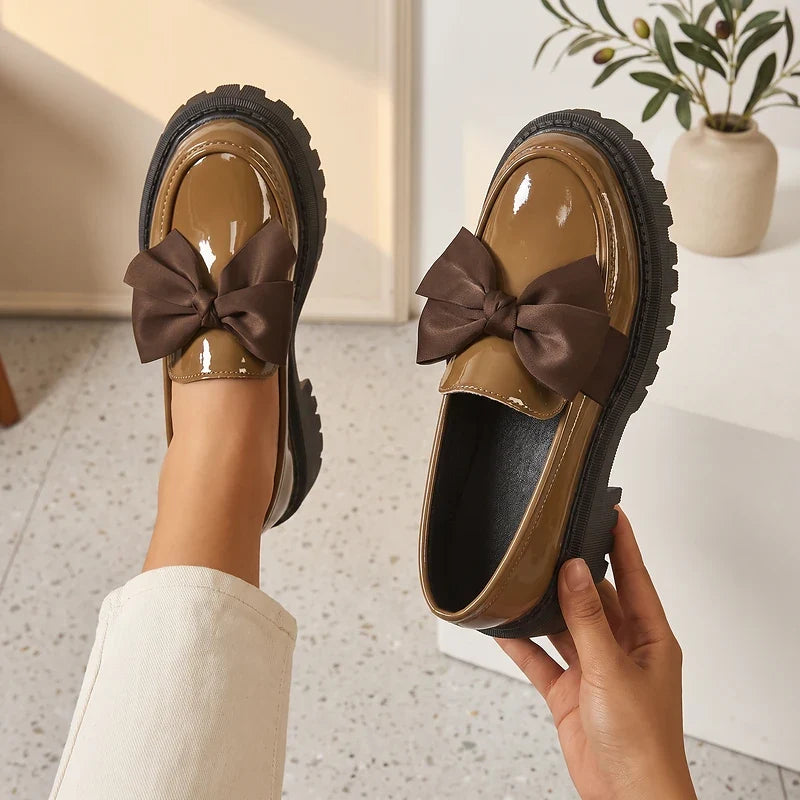 Babette Platform Bow Loafers