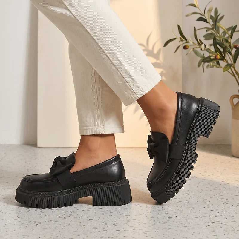 Babette Platform Bow Loafers