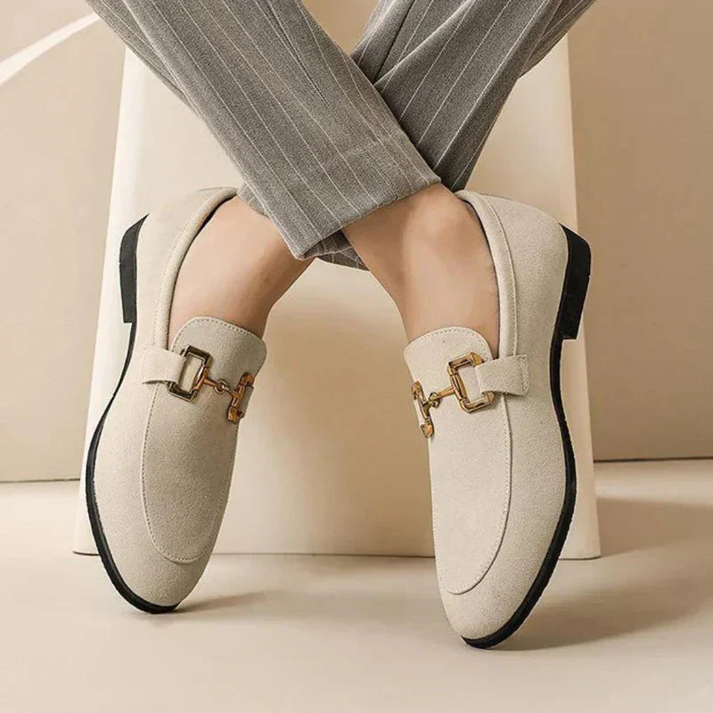 Luxury suede shoes.