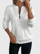 White Black Zipper