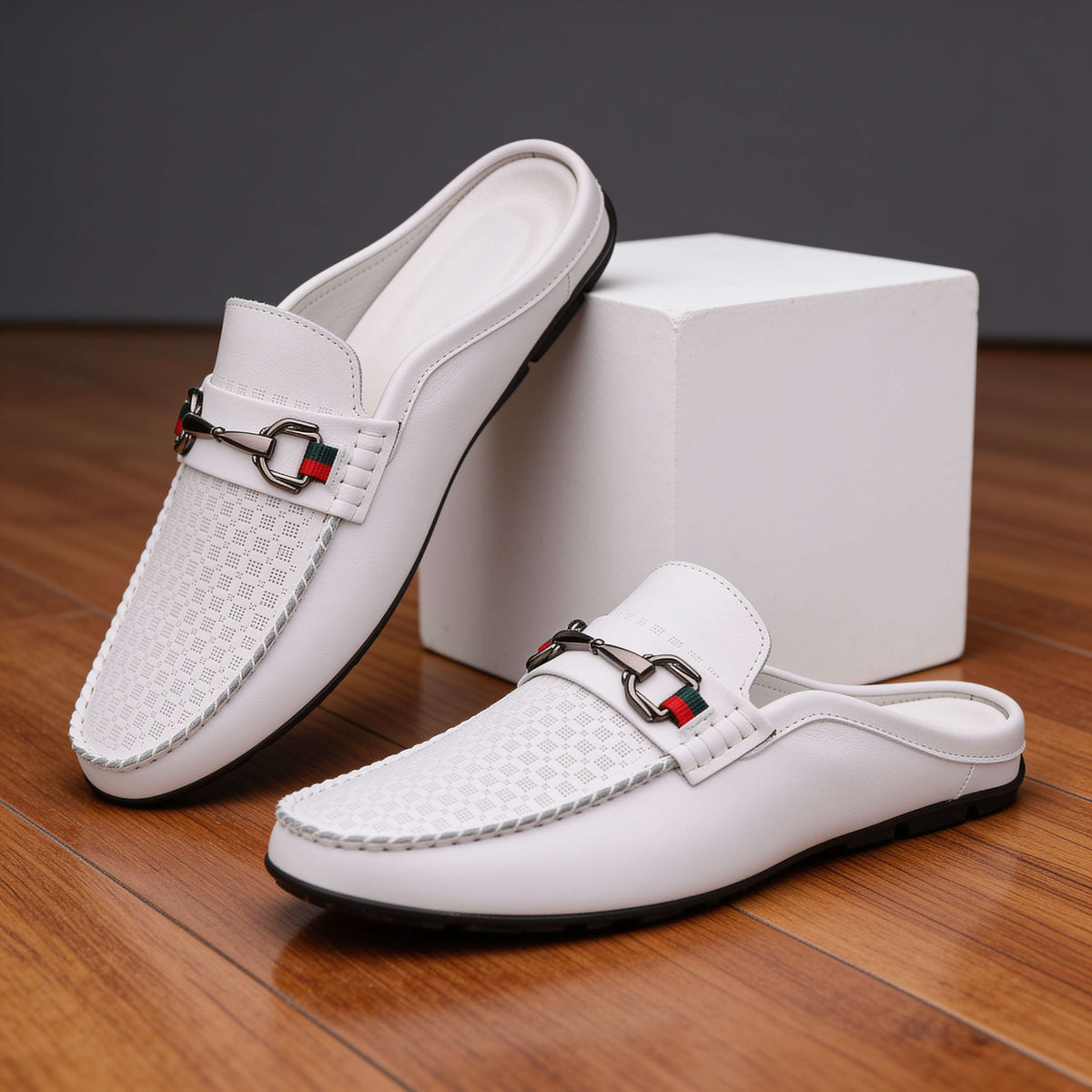 Verrano | Men's Leather Mule Loafers