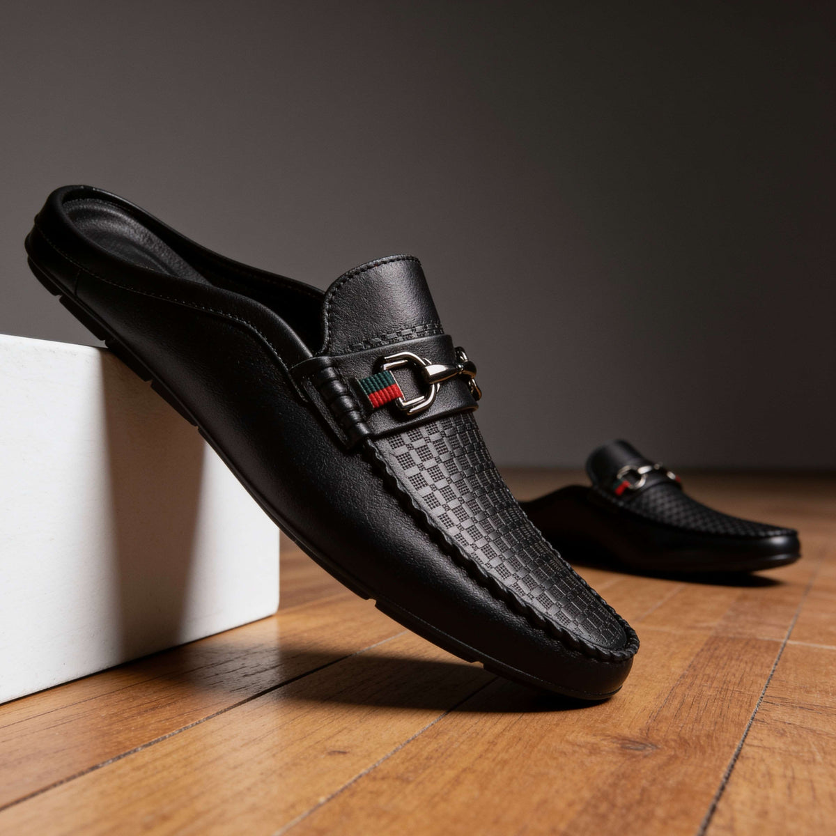 Verrano | Men's Leather Mule Loafers