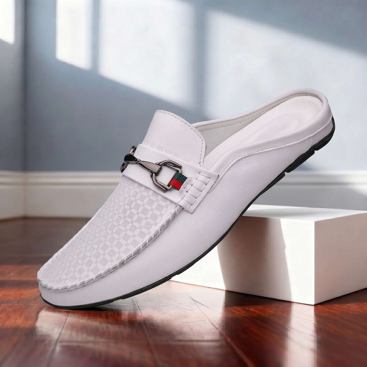 Verrano | Men's Leather Mule Loafers