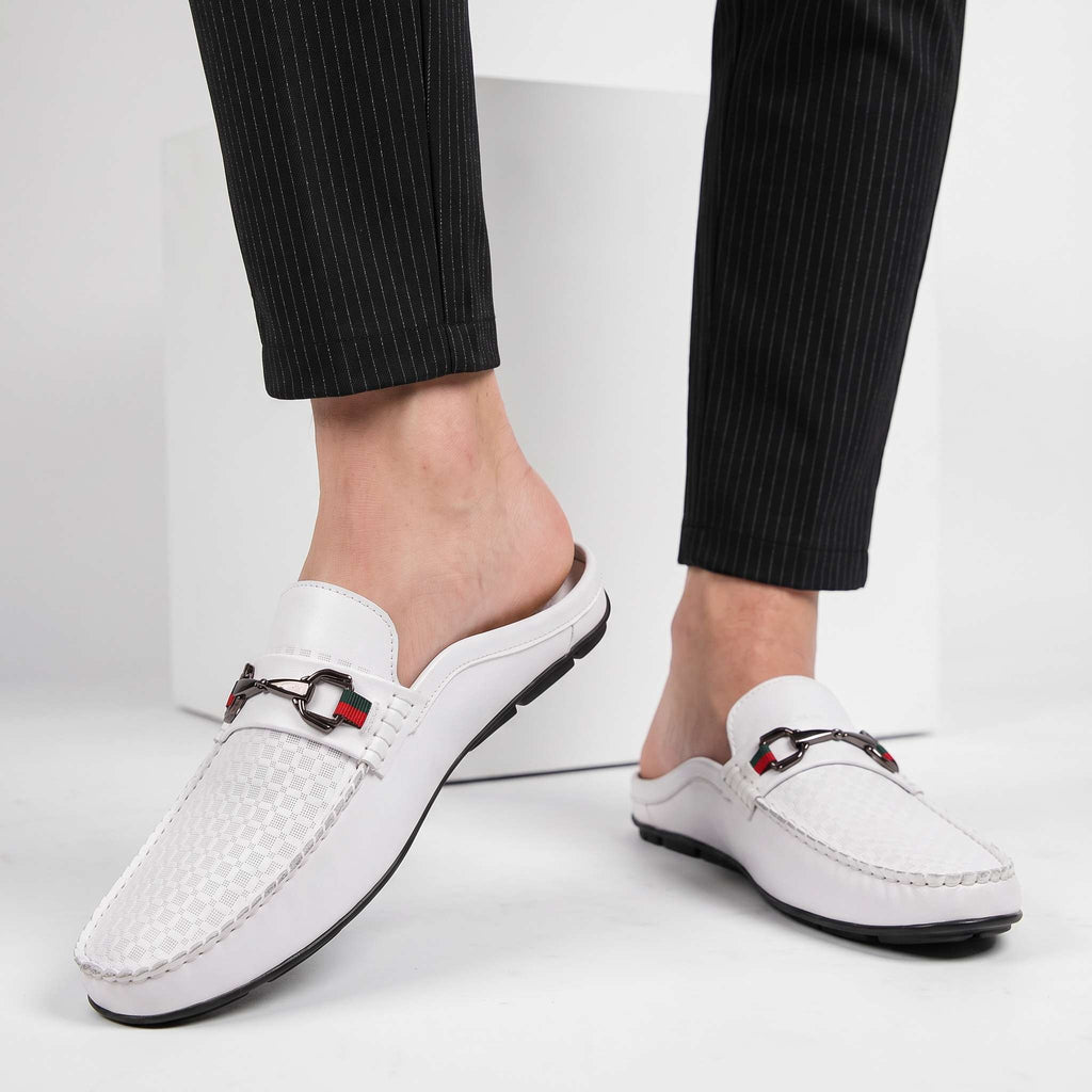 Verrano | Men's Leather Mule Loafers