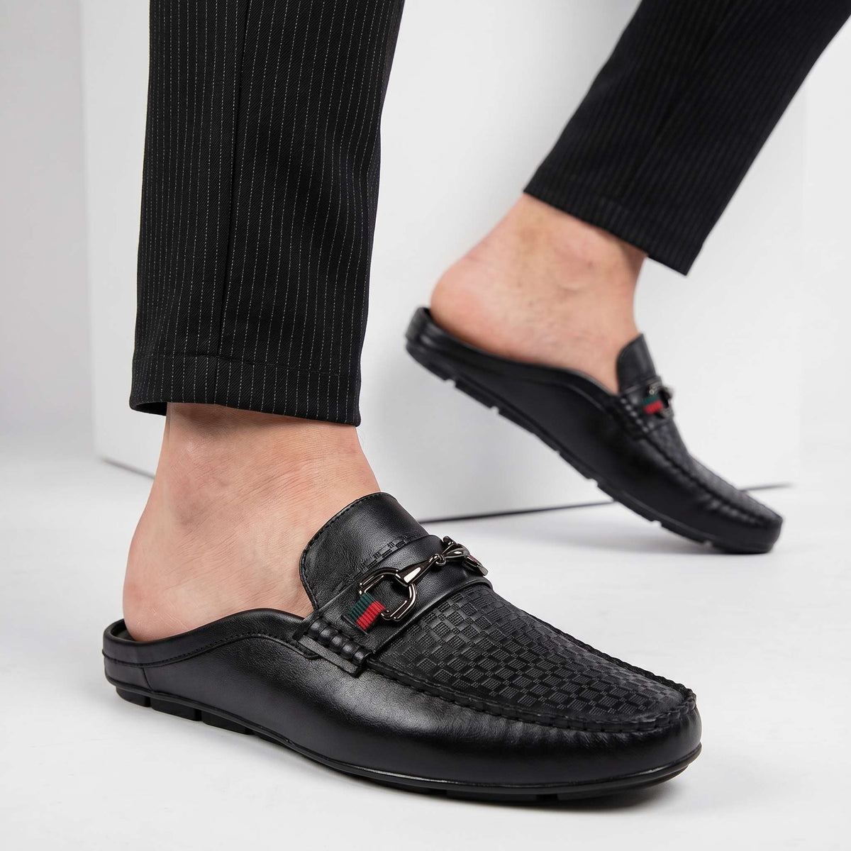 Verrano | Men's Leather Mule Loafers