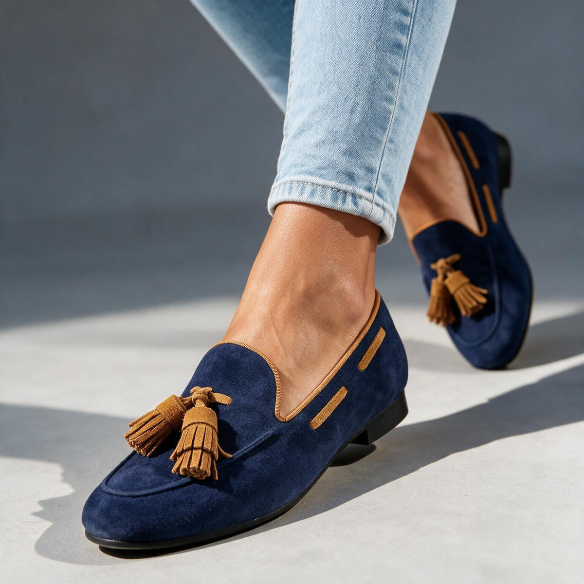 Luciana | Women's Suede Tassel Loafers