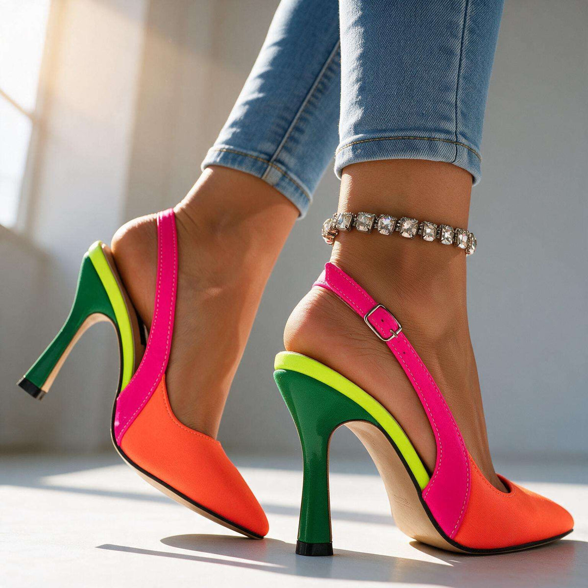 Layla | Women's Slingback Stiletto Heels