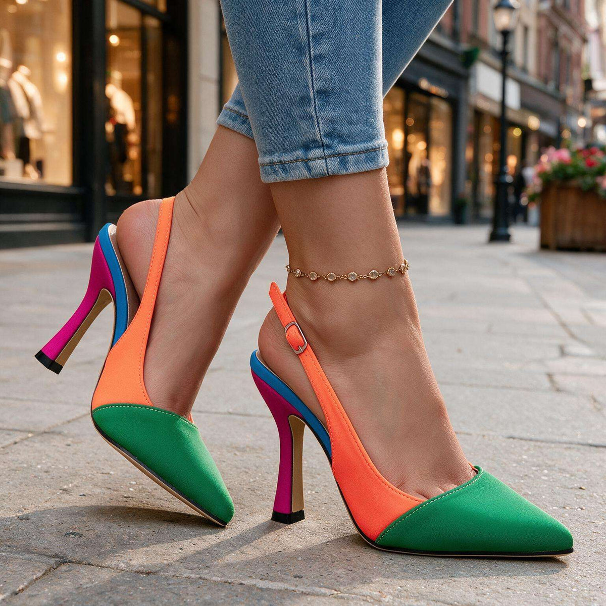 Layla | Women's Slingback Stiletto Heels