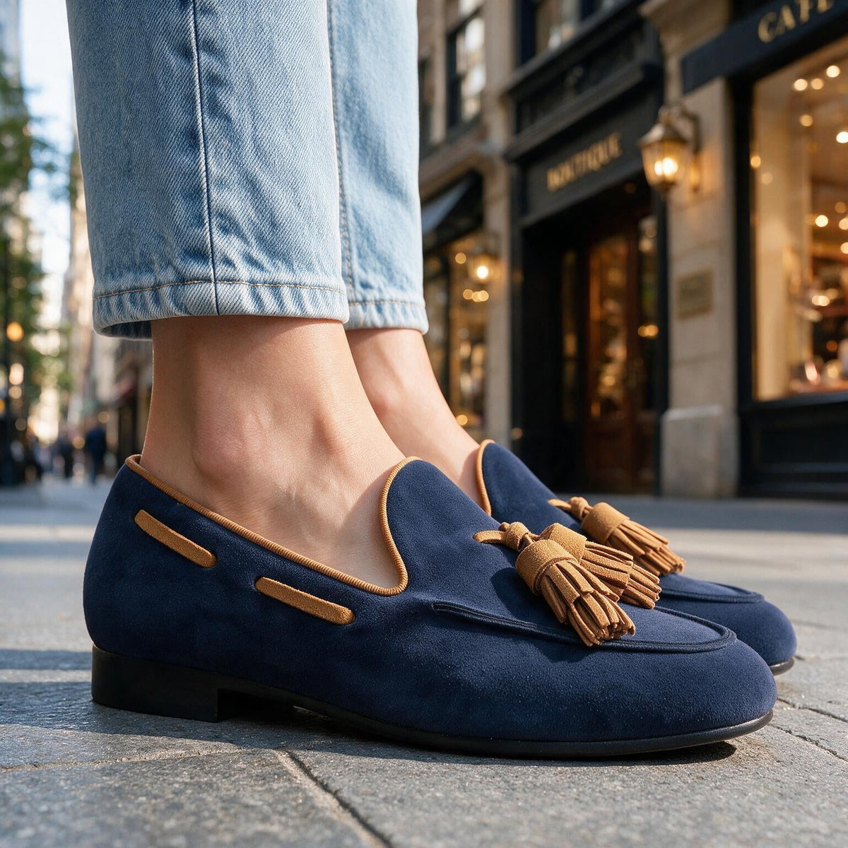 Luciana | Women's Suede Tassel Loafers