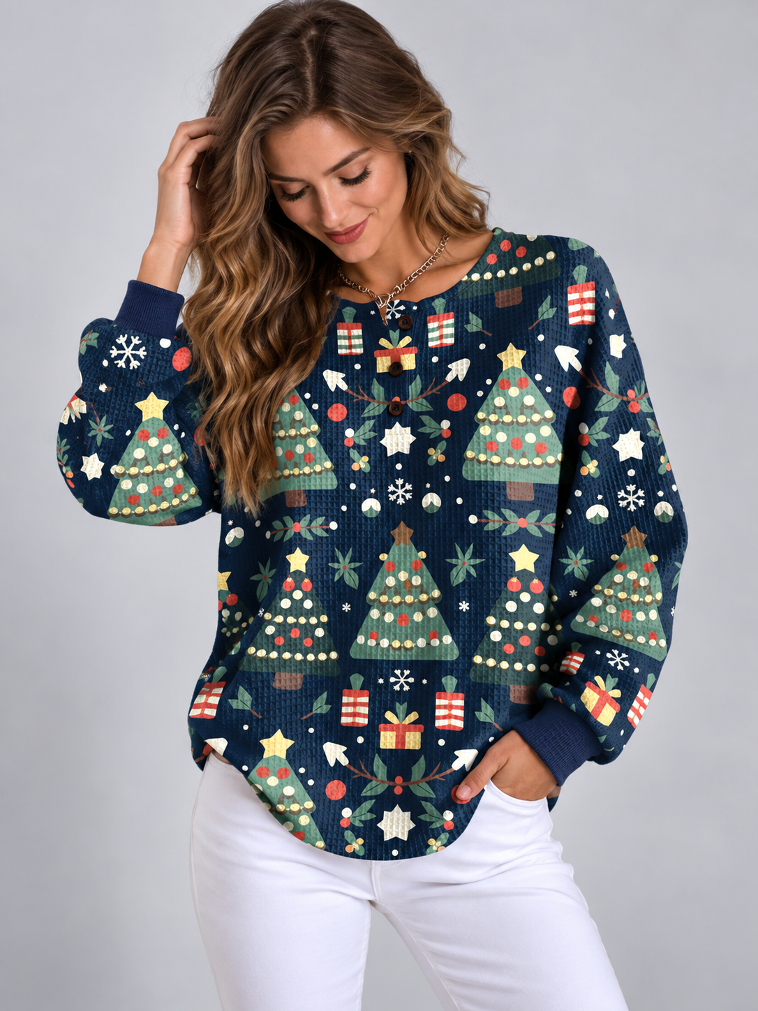 Mairin | Festive Christmas Knit Sweater for Women