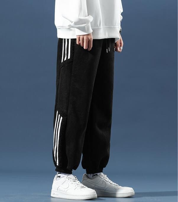 Men's Jogger Pants, Side Stripes, Elastic Cuffs, Tapered Fit