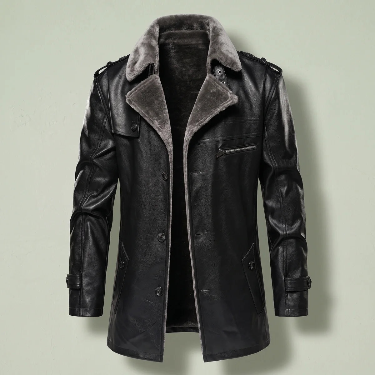 Maxwell Shearling Collar Car Coat