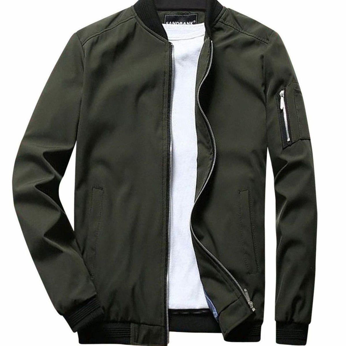 Jackson | Men's Full-Zip Bomber Front Jacket Ribbed-Collar Lightweight