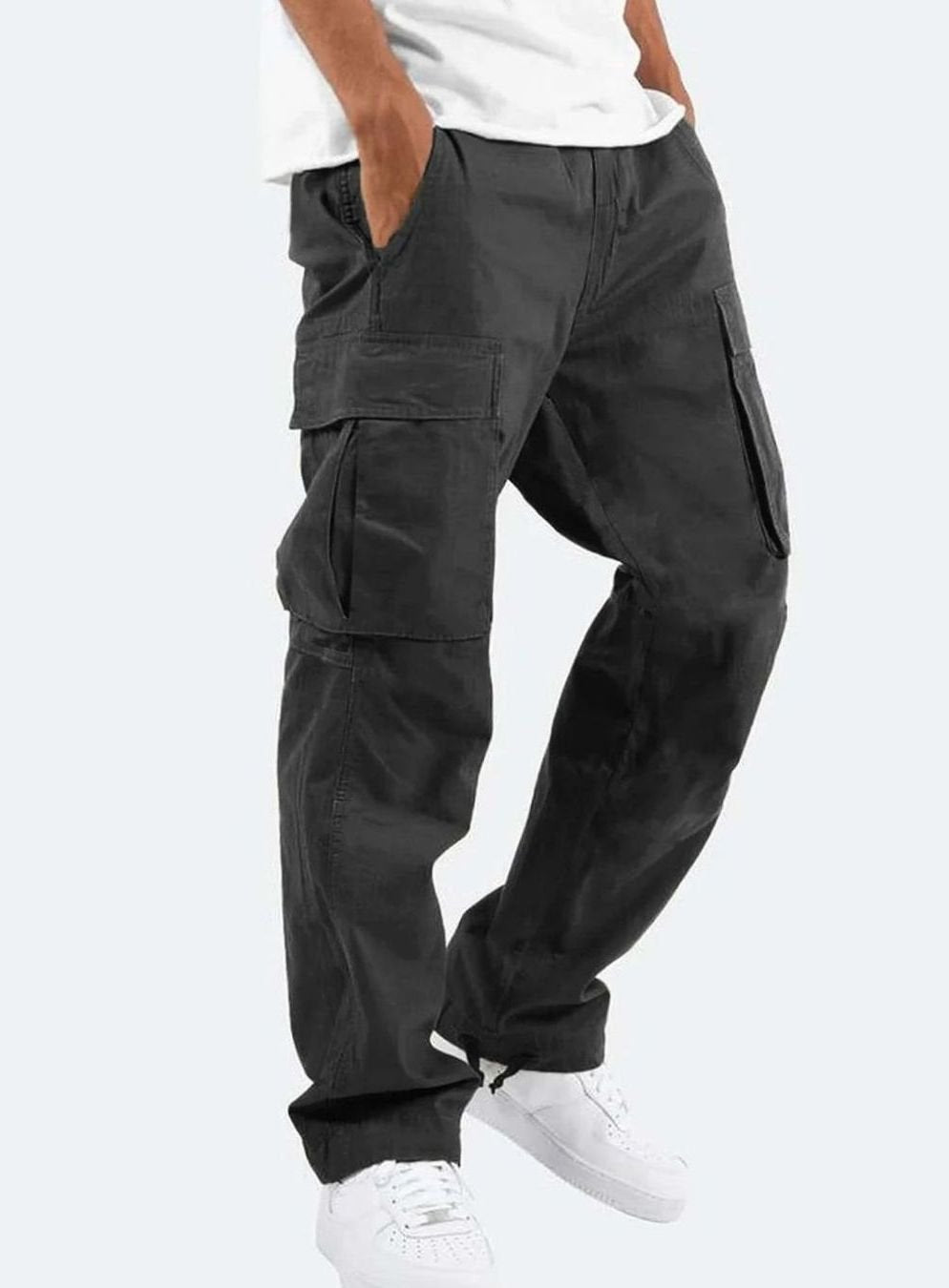 Men's Relaxed-Fit Multi-Pocket Cargo Pants