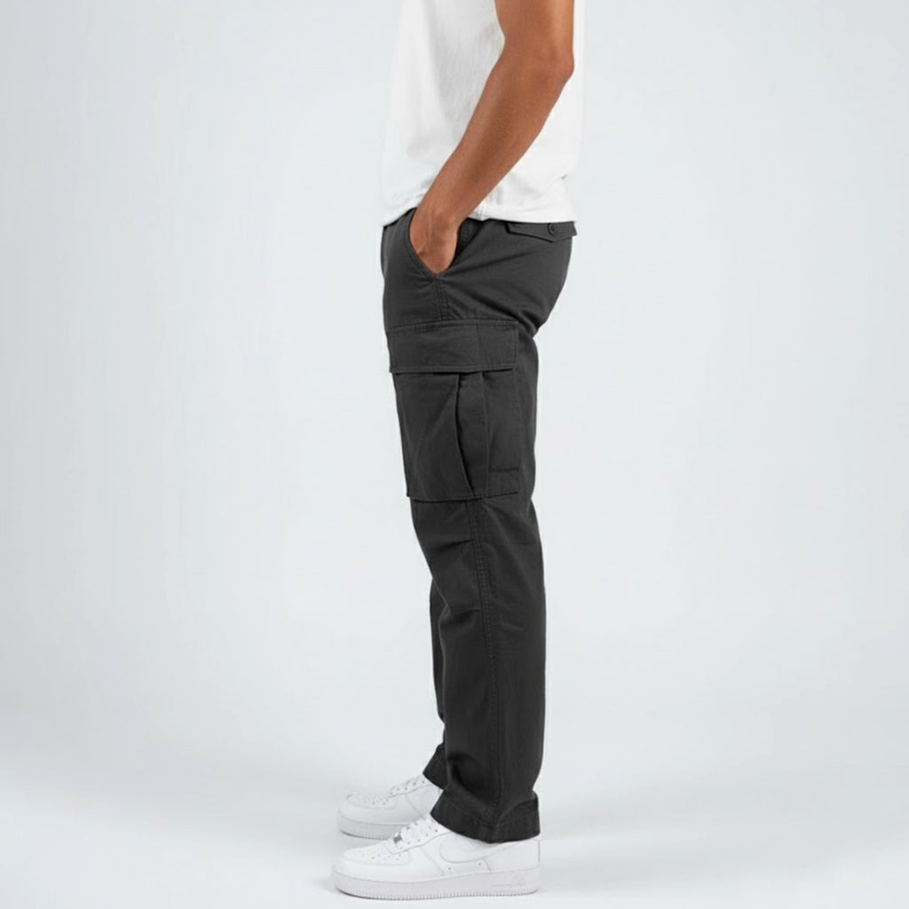 Men's Relaxed Fit Multi-Pocket Streetwear Cargo Pants