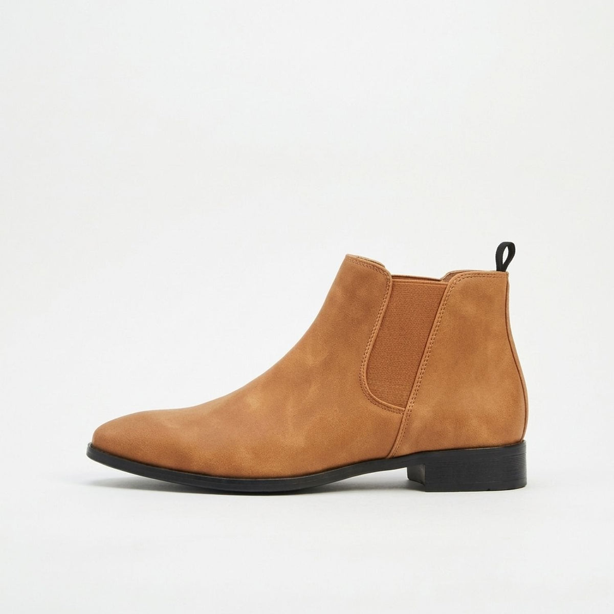 Nathan | Men's Smooth Leather Elastic-Panel Chelsea Boots