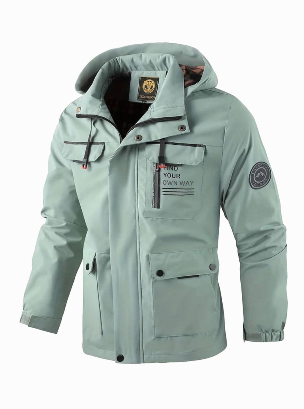 Men's Waterproof Hooded Insulated Outdoor Winter Jacket