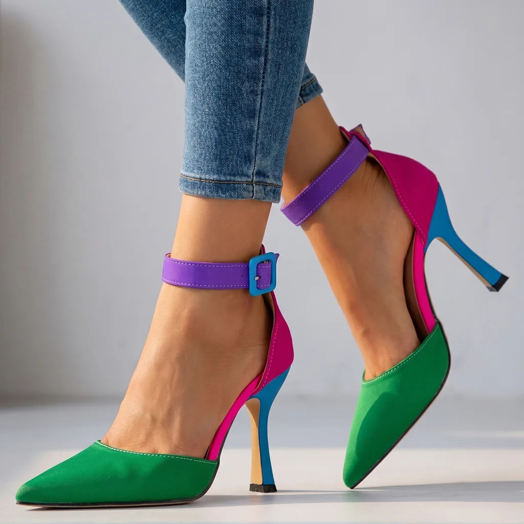Mila | Women's Colorblock Stiletto Heels